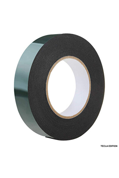 TECLA EDITION Bandă dublu adezivă din spumă neagră extra lată, 20 mm x 10 m