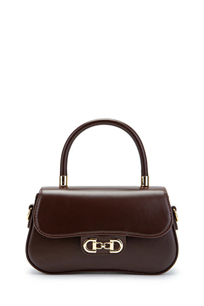 Melos Butik Жіноча сумка з кришкою «Гірка кава» моделі «Багет» для руки та плеча