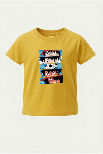 nirvoda تي شيرت للأطفال مطبوع عليه تشواسا