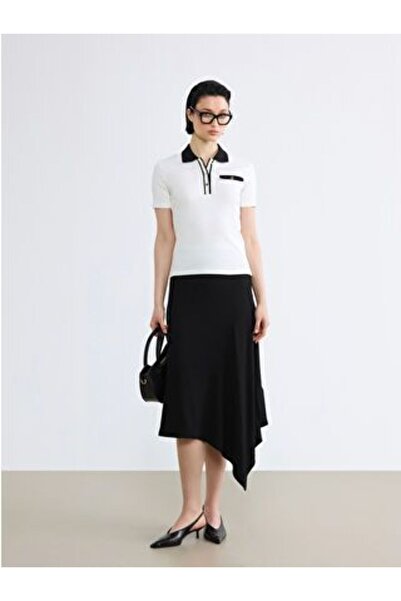 LC Waikiki Asymmetrical Cut Skirt with Elastic Waist