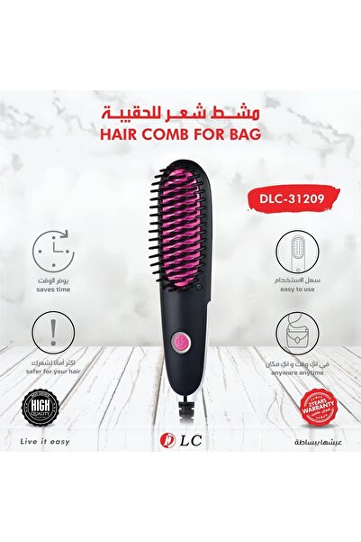 Generic DLC Electric Hair Straightener Comb for Women Travel Hair Brush Strai...