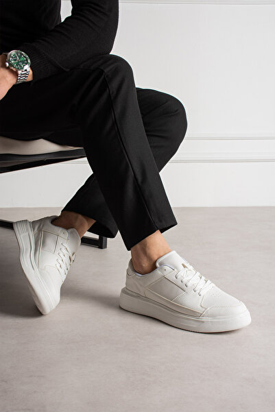 pasyone White Men's Sneaker Casual Casual Shoes