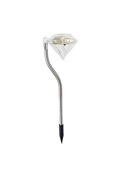 zola Aesthetic solar garden lamp, diamond shape, IP43, RGB LED, stainless ste...