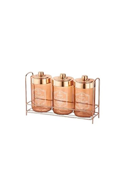 Hané Set of 3 Storage Containers with Stand, 3 x 660 ml