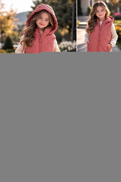 gültekin bebe Asya Kids Soğan Kumaş Kız Şişme Yelek 6-14 Yaş-6618480 - GÜL KU...