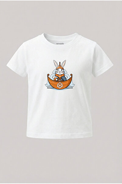 nirvoda Детска тениска Viking Rabbit Детска тениска с принт