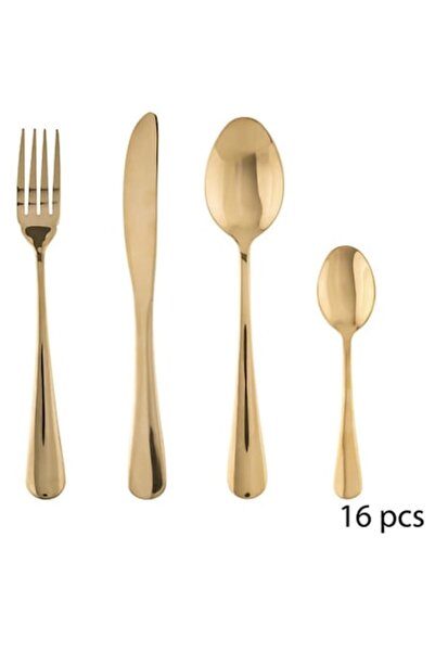 Atmosphera Créateur D'intérieur Golden Cutlery Set 16 Pieces