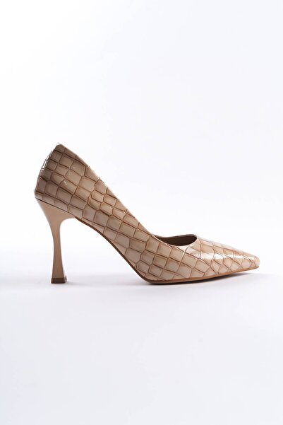 Mulini Women's nude crocodile patent leather stiletto tr08ms10d