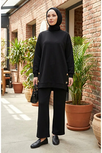 sefamerve Oysho Υφασμάτινη Καρφίτσα και Σετ Δύο Τεμαχίων 2238-02 Μαύρο