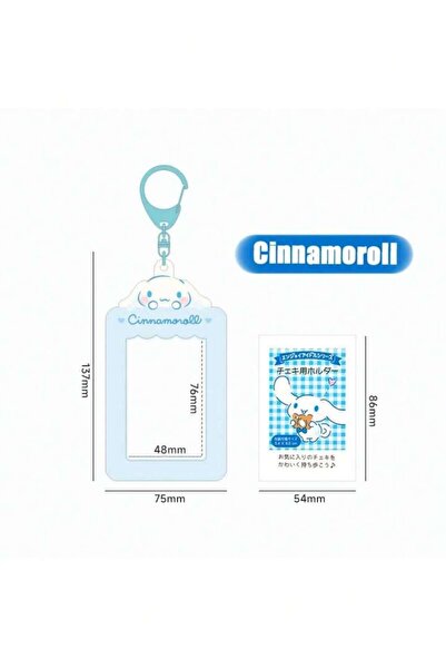 Choice3 Cinnamoroll 1pc Hello Kitty keychain, cute black melody Kpop photo ca...