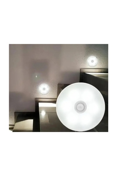 zola Lampa LED perete cu senzor miscare, magnetica, USB, Ø8.5 cm, alba