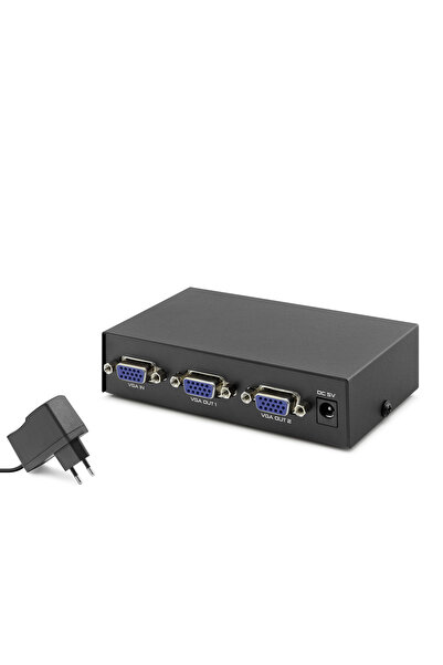 evimdeyokyok Vga Splitter 1 in 2 Out 200 Mhz - Black Hdx1277