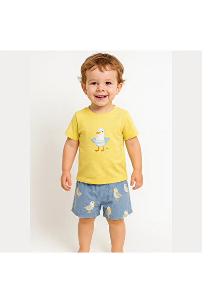 Micii Ștrumfi Set 2 Piese de Vară Băietei - Funky Seagull