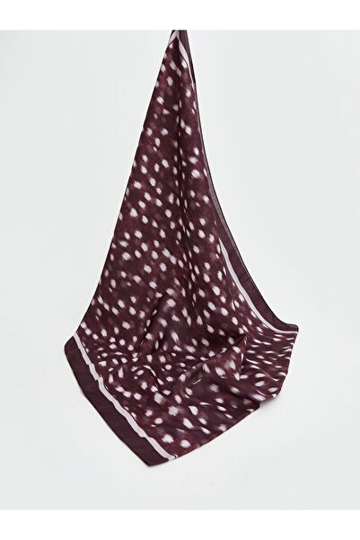 LC Waikiki Lcw Modest Plum Patterned Women's Shawl