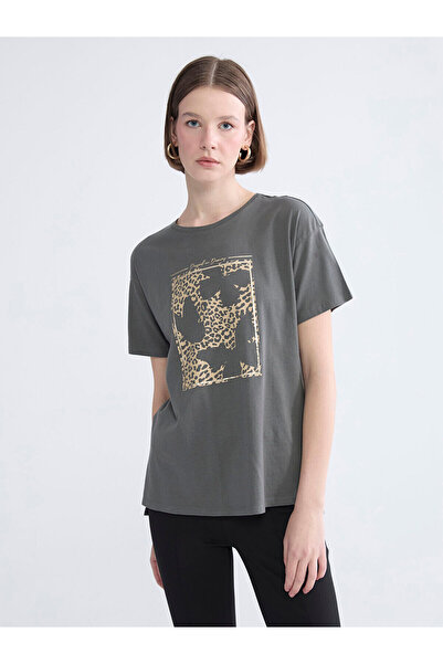 LC Waikiki Özmarka New Season Crew Neck Printed Women's T-Shirt