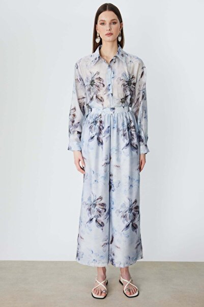 Ekol Pantaloni largi cu model floral