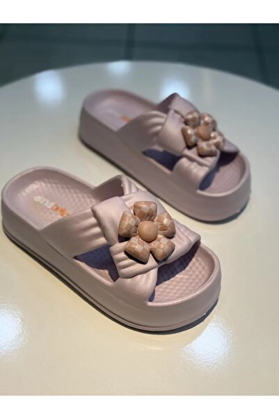 Akınal Bella Women's Flat Slippers with Ultrasoft Sole and Accessories