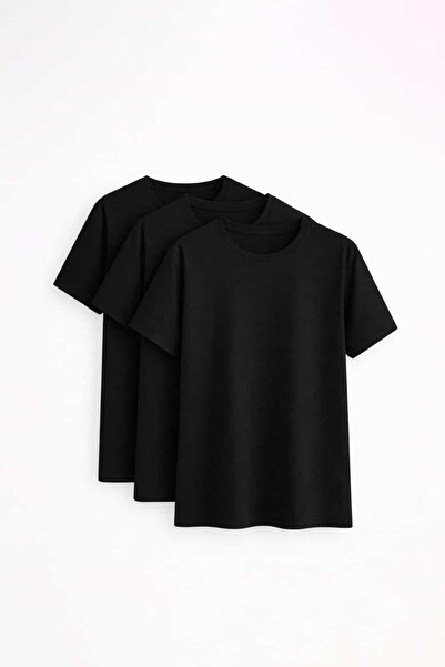 Coredra Crew Neck Regular Fit 100% Cotton 3-Pack T-Shirt