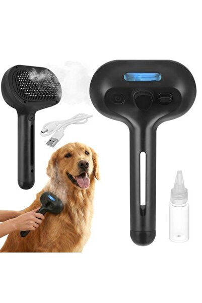 zola Electric steam brush for animals, 35 ml tank, self-cleaning, LED, black