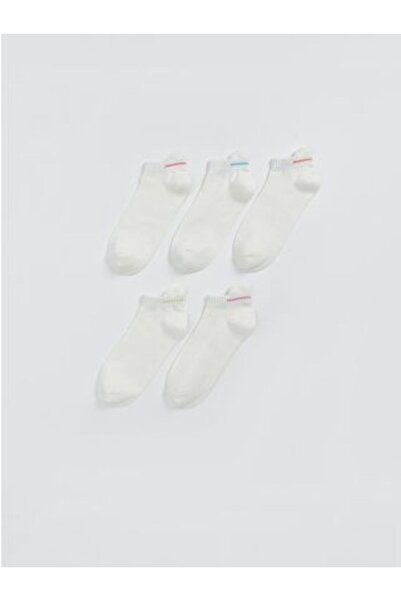 LC Waikiki Women's Plain Booties Socks 5-Pack