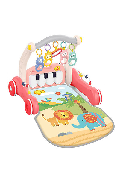 KidLe بيانو وردي 2 في 1 مع إضاءة وموسيقى (بدون بطارية)