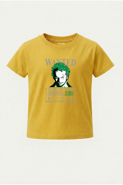 nirvoda Tricou pentru copii Wanted Roronoa Zoro Tricou pentru copii cu imprim...
