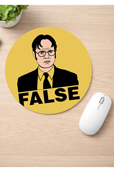 Eylül Design The Office Printed Round Non-Slip Mousepad Ergonomic Mouse Pad