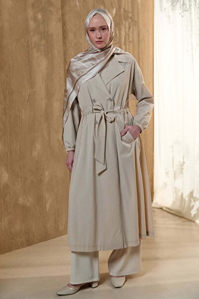 Setrms Kruvaze Kuşaklı Pardesü