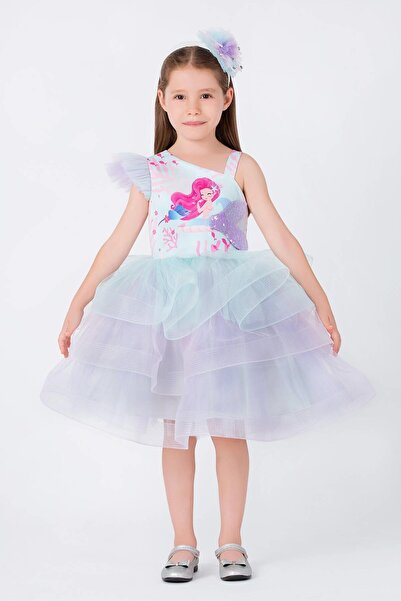 Pamina Дівчачий костюм русалки, сукня, 3-7 років, ліловий