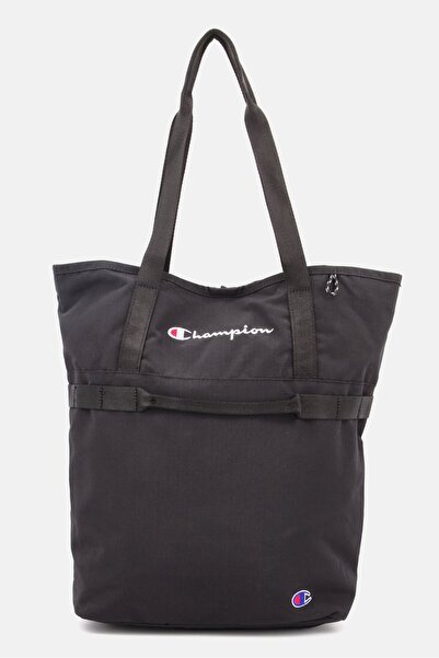 Champion Women Embroidered Logo Tote Bag 39 H x 31 L x 13 W cm, Black