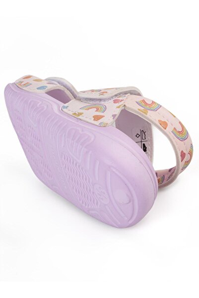 Civil Girls Rainbow Printed Sandals - Powder Colors 24-36 Months