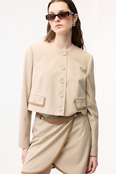 adL Süet Detaylı Ceket