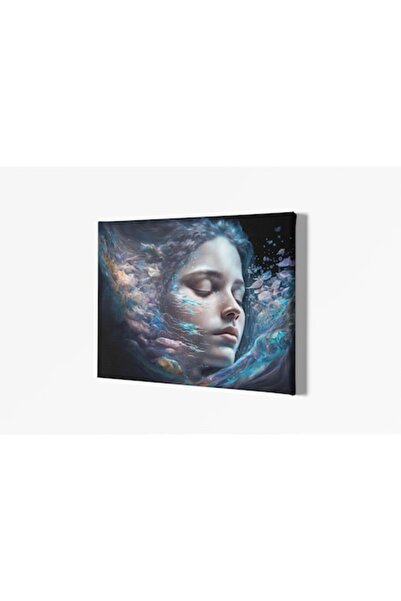 PIM Imprimeu abstract pe cerneală UV, 37x25cm, Chip de femeie