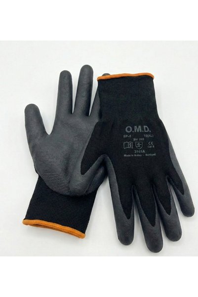 O.M.D قفازات ميكانيكيه OMD SP-1، قفازات تركيب من مادة النتريل الرغوي، 12 زوجًا رقم: 9