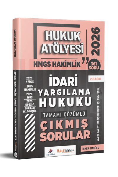 Dizgi Kitap 2026 Hukuk Atölyesi Hakimlik HMGS İdari Yargılama Hukuku Çözümlü ...