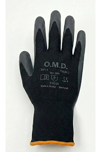 O.M.D OMD SP-1 MEKANİKÇİ ELDİVEN,KÖPÜK NİTRİL MONTAJ ELDİVENİ 12 Çift No:9