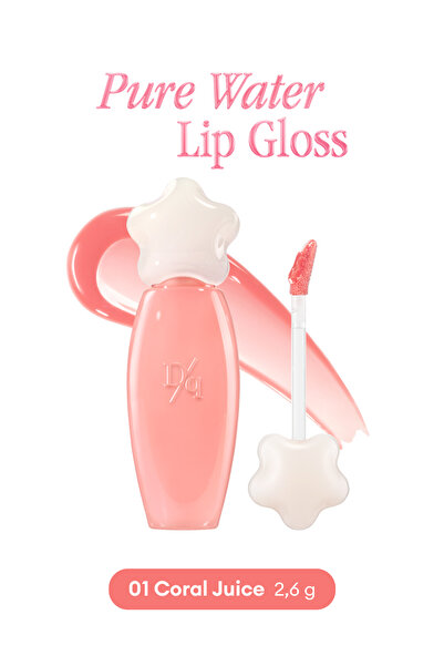 dasique Nemlendirici ve Besleyici, Dudak Parlatıcısı Pure Water Lip Gloss (01...