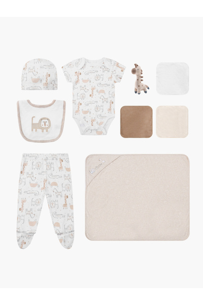 Infancie By Styli 10-Piece Layette Set with Giraffe Print