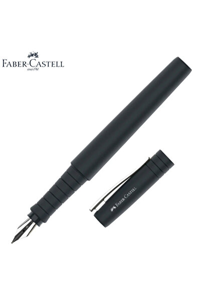 Faber Castell Faber-Castell Poly Pen Black with Broad Steel Nib, Textured Gri...