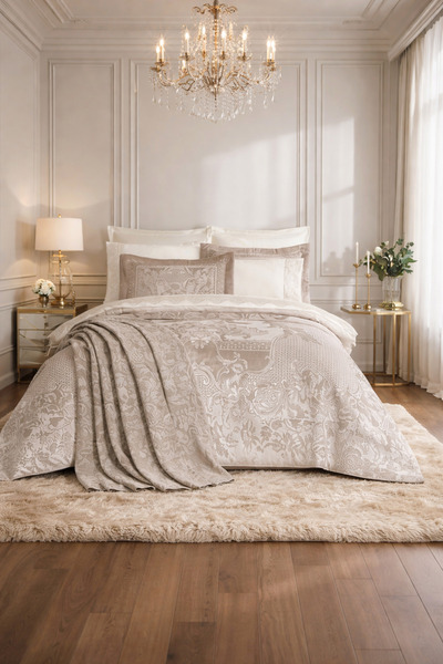 Özdilek Claude Çeyiz Seti 10 Parça - BEJ