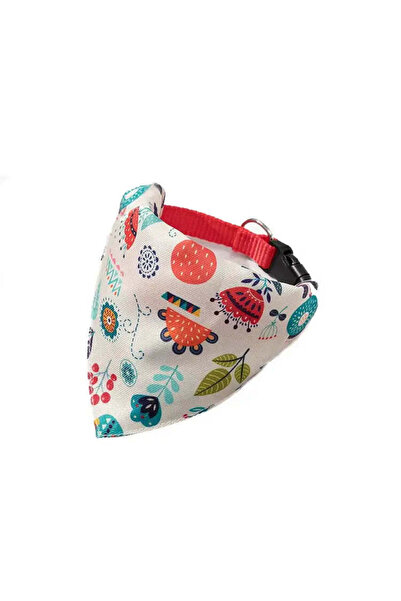 Petora Dog bandana, scarf type, with collar attachment, motif print, ZC1023 - M