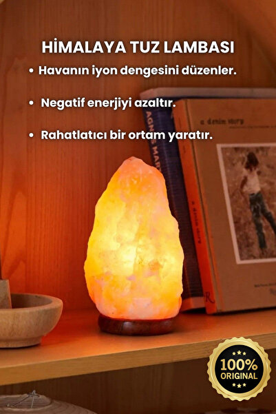 Elifsu Jewelry Himalaya Kaya Tuzu Tuz Lambası Uyku Lambası 1.7 Kg - 2 Kg