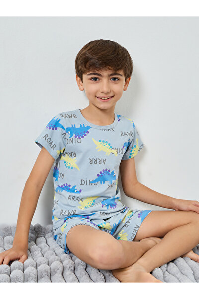 Styli Boys Printed T-Shirt and Shorts Pyjama Set