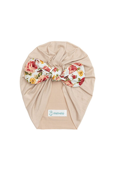 melvelo Baby turban with bow, polyester, Melvelo, Flower - Vanilla 0-4 years
