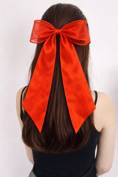 Katia&Bony Тюль з бантиком Автоматична шпилька Червона