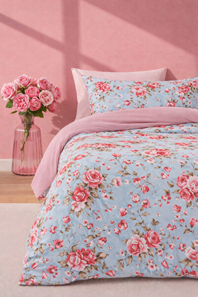 İQON Double Duvet Cover Set Avangarde Turquoise Setçi̇ft