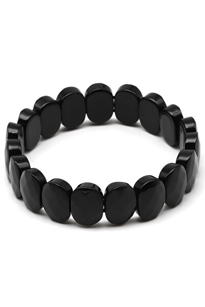 Alibaba Doğaltaş Obsidian Natural Stone Bracelet 10 X 14 mm Special Cut
