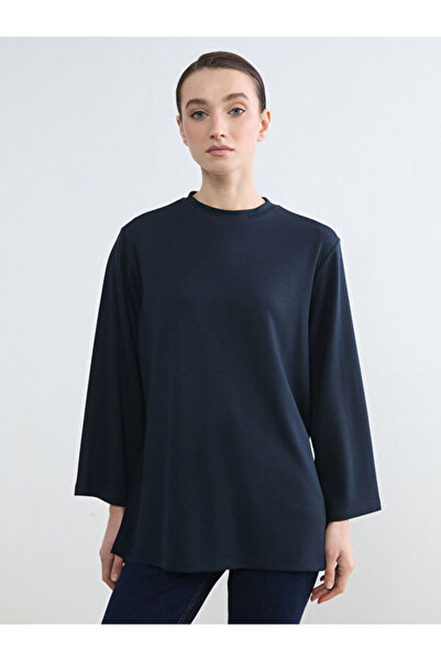 LC Waikiki Rmz Gi̇yi̇m Farkiyla Soft Touch Loose Fit Women's Sweatshirt Tunic