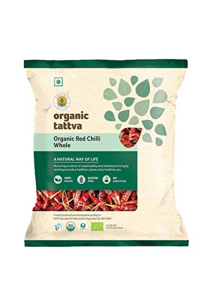 Organic Tattva فلفل أحمر كامل 50 غرام