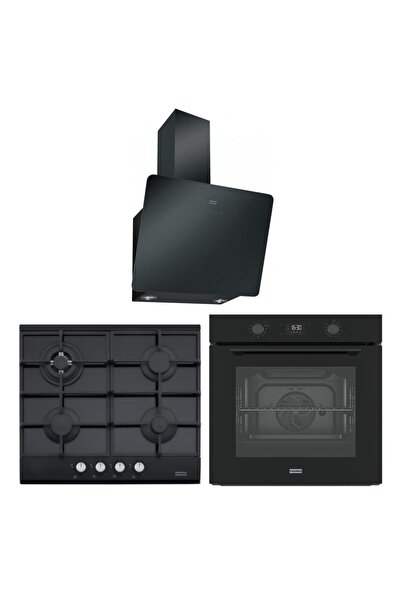 Franke Siyah Airfry Ankastre Set (FMA 97 P AS TBK - FHNG 604 4G TC BK C - FPJ...